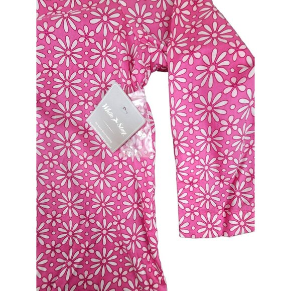 White Stag Womens Pink Tunic Blouse Floral & Sequins size M NWT JH1249 - Picture 3 of 4